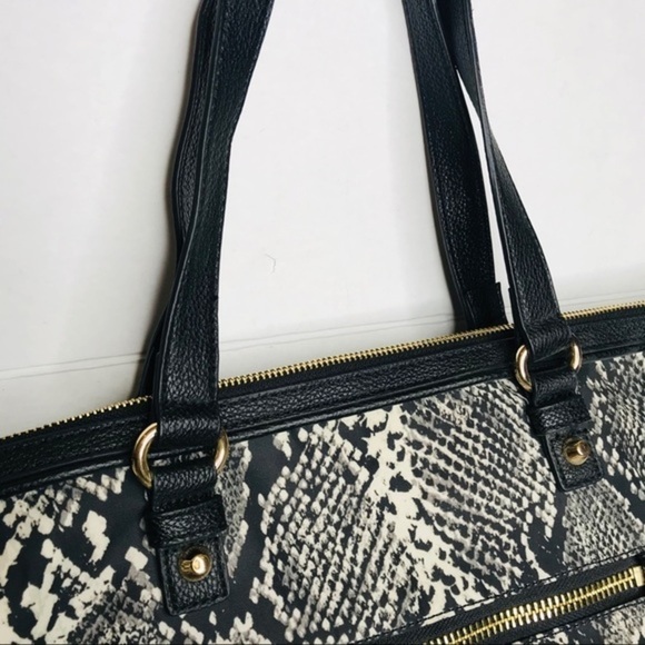 𝅺juicy Couture Python Print Nylon Tote Purse - Picture 5 of 13